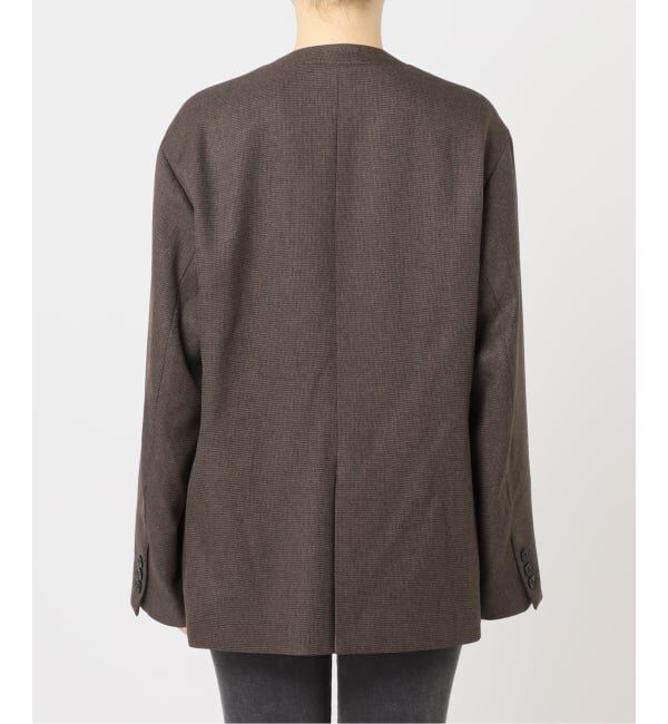 JOURNAL STANDARD relume「メランジノーカラーダブルジャケット」|ノーカラージャケット|