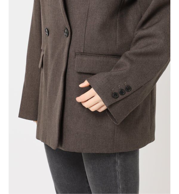 JOURNAL STANDARD relume「メランジノーカラーダブルジャケット」|ノーカラージャケット|