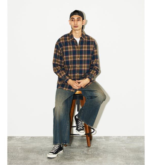 JOURNAL STANDARD「STILL AUTHENTIC / スティルオーセンティック ネル レギュラーカラーシャツ」|シャツ・ブラウス|