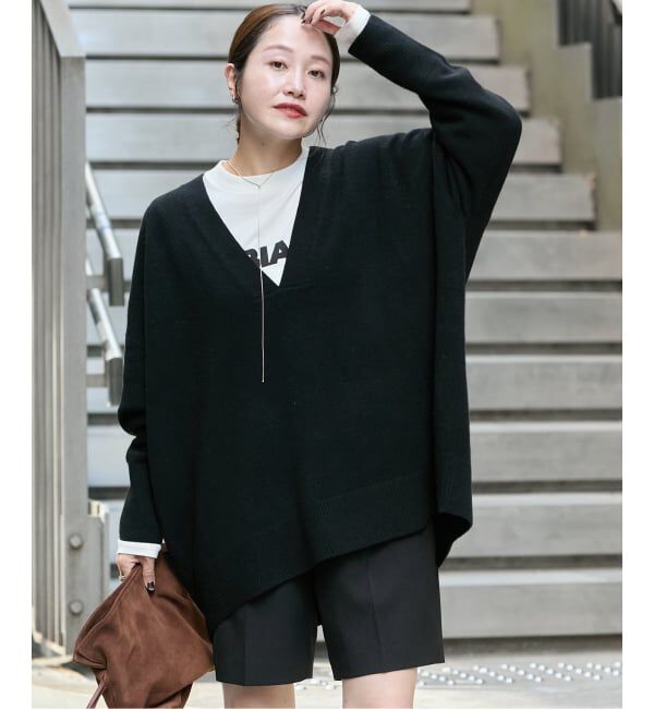 JOURNAL STANDARD「《追加2》MUSIC DEEP V ルーズプルオーバー」|ニット・セーター|