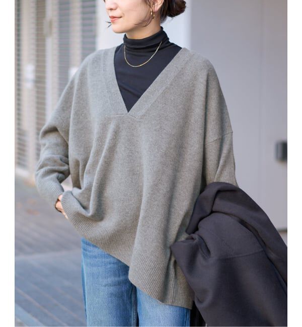 JOURNAL STANDARD「《追加2》MUSIC DEEP V ルーズプルオーバー」|ニット・セーター|