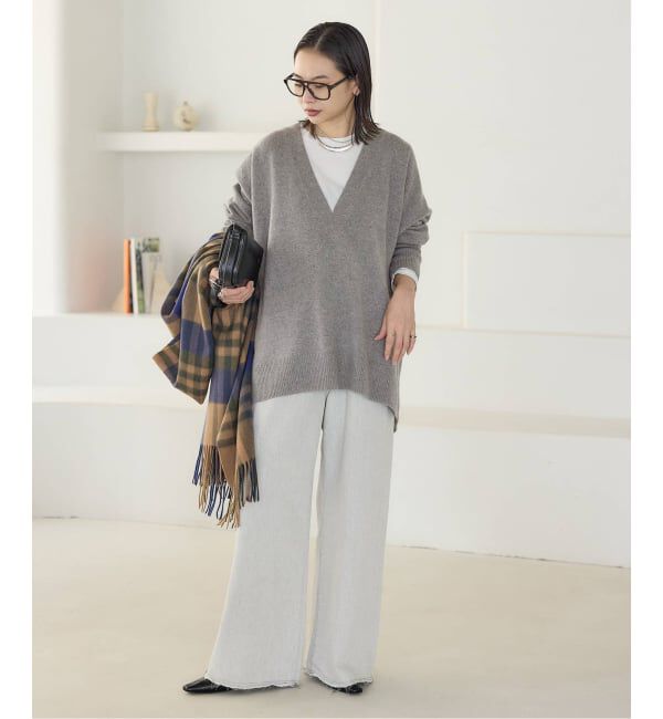 JOURNAL STANDARD「《追加2》MUSIC DEEP V ルーズプルオーバー」|ニット・セーター|