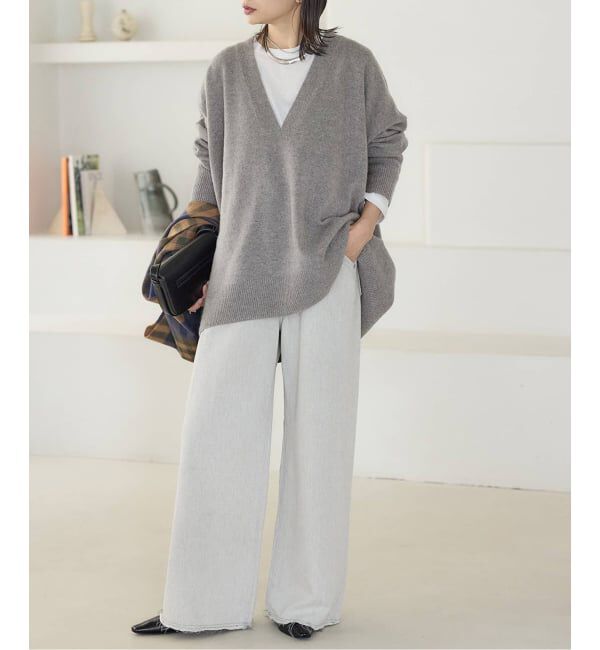 JOURNAL STANDARD「《追加2》MUSIC DEEP V ルーズプルオーバー」|ニット・セーター|