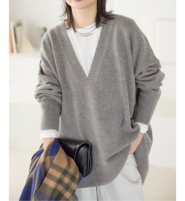 JOURNAL STANDARD「《追加2》MUSIC DEEP V ルーズプルオーバー」|ニット・セーター|