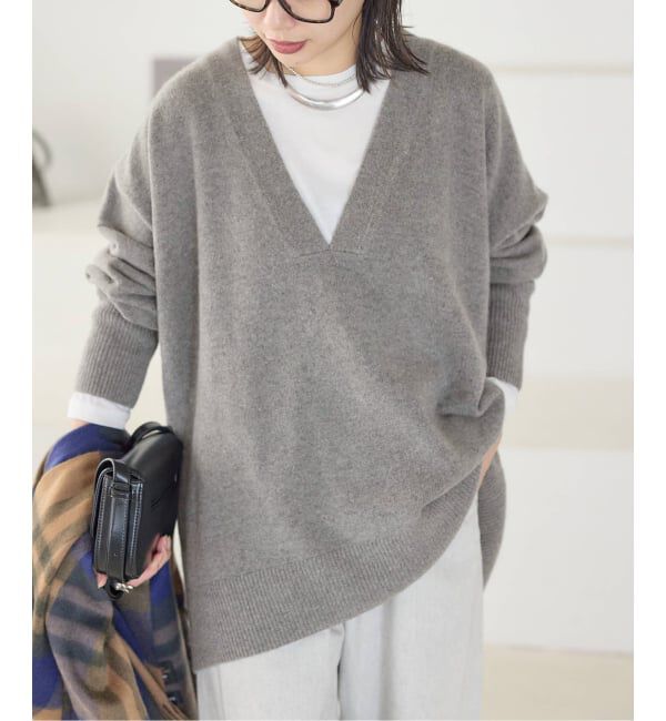 JOURNAL STANDARD「《追加2》MUSIC DEEP V ルーズプルオーバー」|ニット・セーター|