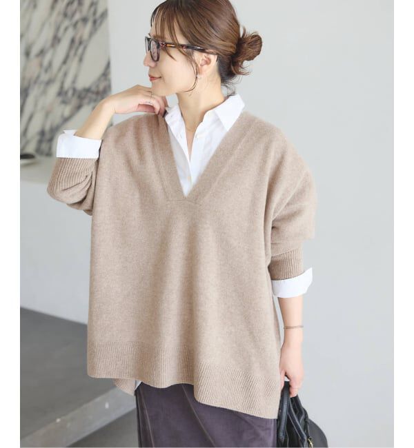 JOURNAL STANDARD「《追加2》MUSIC DEEP V ルーズプルオーバー」|ニット・セーター|