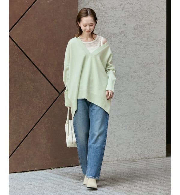 JOURNAL STANDARD「《追加2》MUSIC DEEP V ルーズプルオーバー」|ニット・セーター|