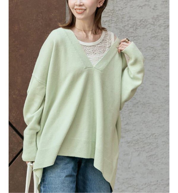 JOURNAL STANDARD「《追加2》MUSIC DEEP V ルーズプルオーバー」|ニット・セーター|