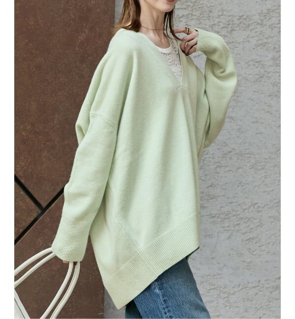 JOURNAL STANDARD「《追加2》MUSIC DEEP V ルーズプルオーバー」|ニット・セーター|