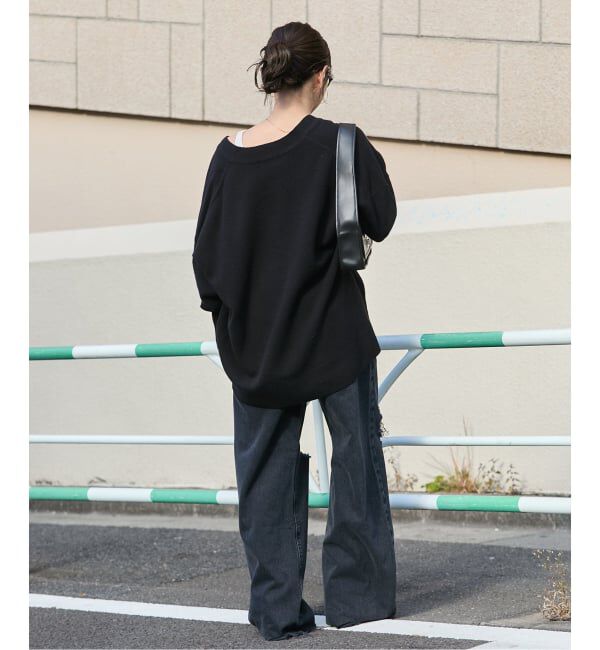 JOURNAL STANDARD「《追加2》MUSIC DEEP V ルーズプルオーバー」|ニット・セーター|