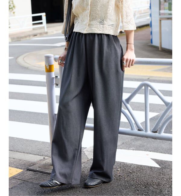 JOURNAL STANDARD「《追加2》ウールライクストレッチワイドパンツ」|その他|