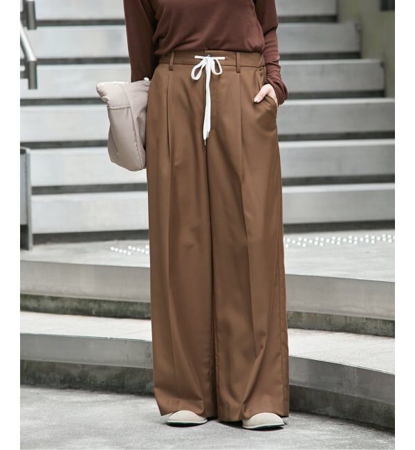 JOURNAL STANDARD「ソモウライクツイルイージースラックス」|スラックス|ブラウン