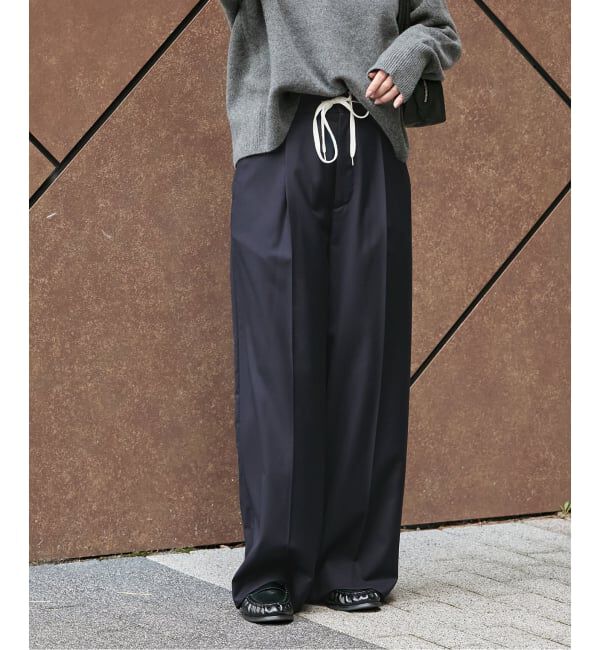 JOURNAL STANDARD「ソモウライクツイルイージースラックス」|スラックス|ネイビー