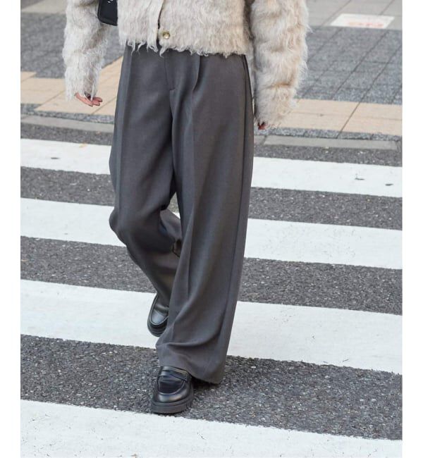 JOURNAL STANDARD「《追加3》ウールライクストレッチスラックス」|スラックス|