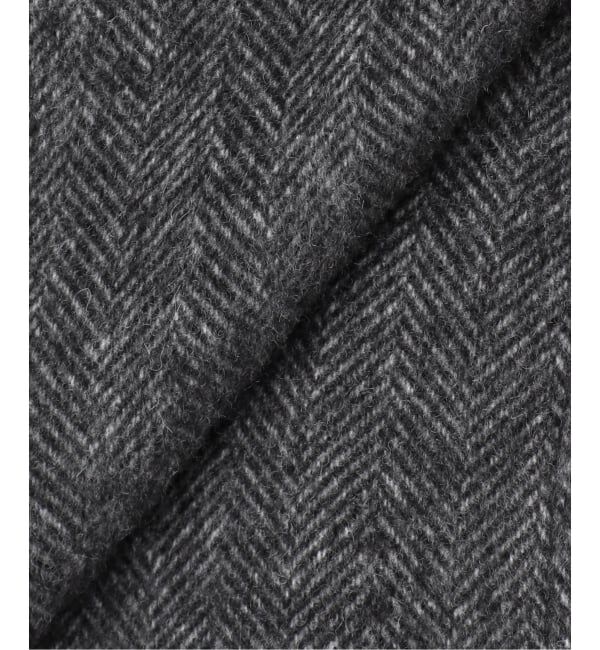 JOURNAL STANDARD「MANTECO ヘリンボン フレアバルカラーコート」|ステンカラーコート|