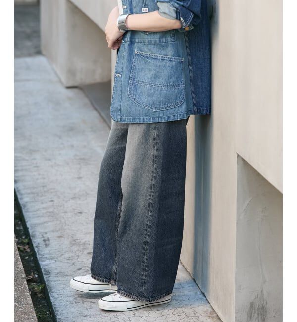 journal standard L'essage「《予約》【HAIKURE/ハイクル】BETHANY SHORT LENGTH INTENSE BLU　デニムパンツ」|デニム|
