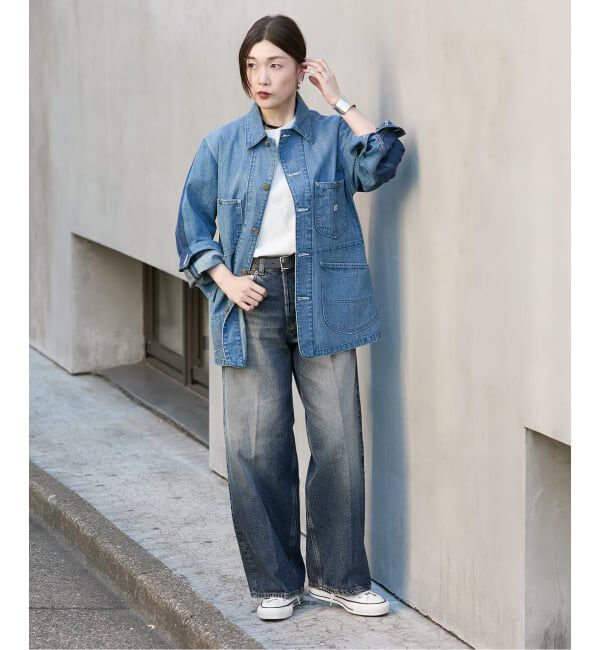 journal standard L'essage「《予約》【HAIKURE/ハイクル】BETHANY SHORT LENGTH INTENSE BLU　デニムパンツ」|デニム|