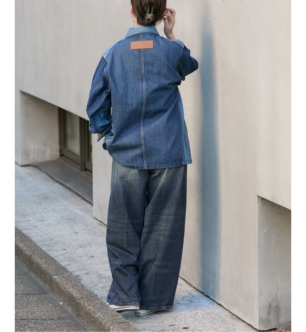 journal standard L'essage「《予約》【HAIKURE/ハイクル】BETHANY SHORT LENGTH INTENSE BLU　デニムパンツ」|デニム|