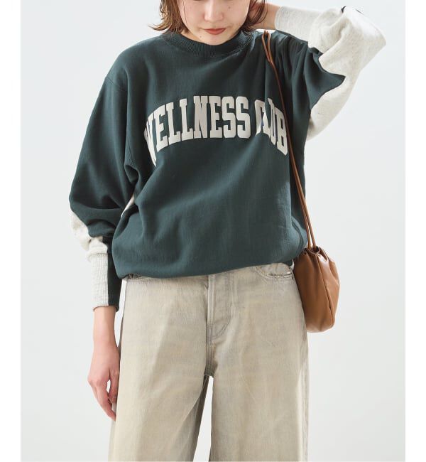 journal standard L'essage「別注【INSCRIRE/アンスクリア】ハイブリッドスウェット」|スウェット・ジャージ|グリーン