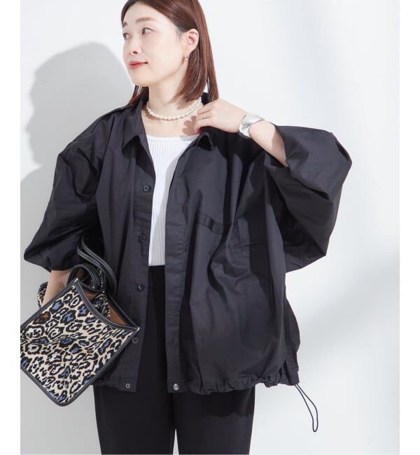 journal standard L'essage「《追加予約》別注【ILL ONE EIGHTY/イル ワンエイティ】ショートブルゾン」|ミリタリージャケット|ブラック