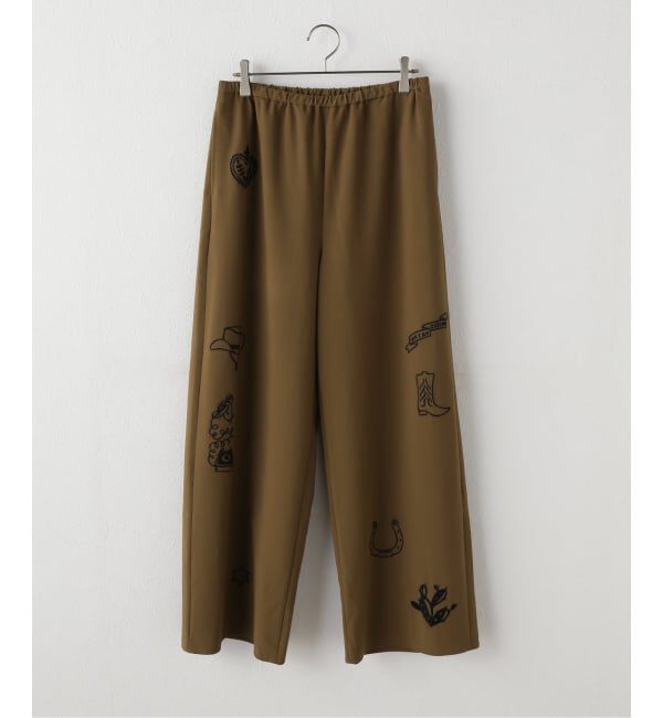 JOURNAL STANDARD「メキシカンシシュウパンツ」|スラックス|ブラウン C