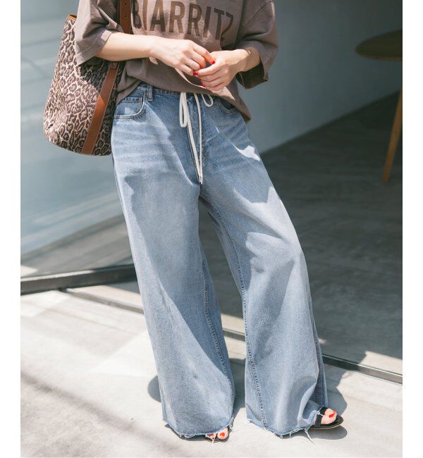 Spick and Span「5 1/2 SOFT DRAWSTRINGDENIM」|デニム|