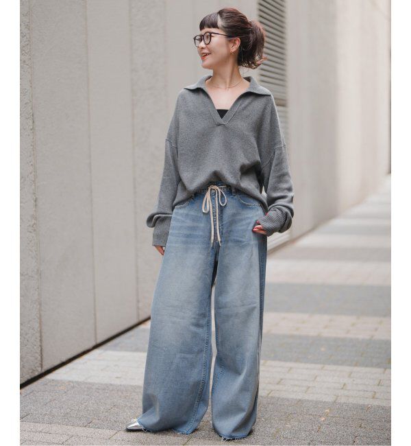 Spick and Span「5 1/2 SOFT DRAWSTRINGDENIM」|デニム|