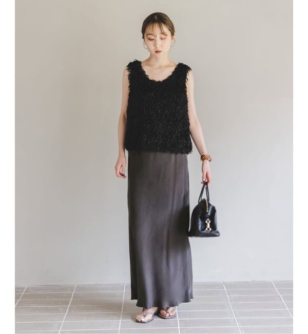 NOBLE「《追加3》キュプラナローAラインスカート」|スカート|