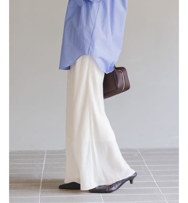 NOBLE「《追加3》キュプラナローAラインスカート」|スカート|