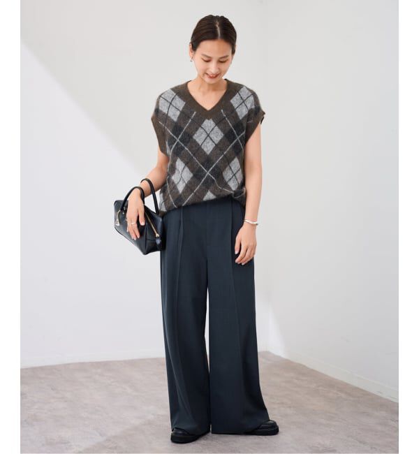 FRAMeWORK「アーガイルベスト」|ベスト・ジレ|