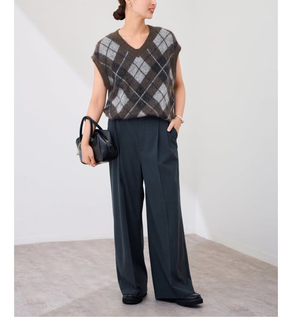 FRAMeWORK「アーガイルベスト」|ベスト・ジレ|