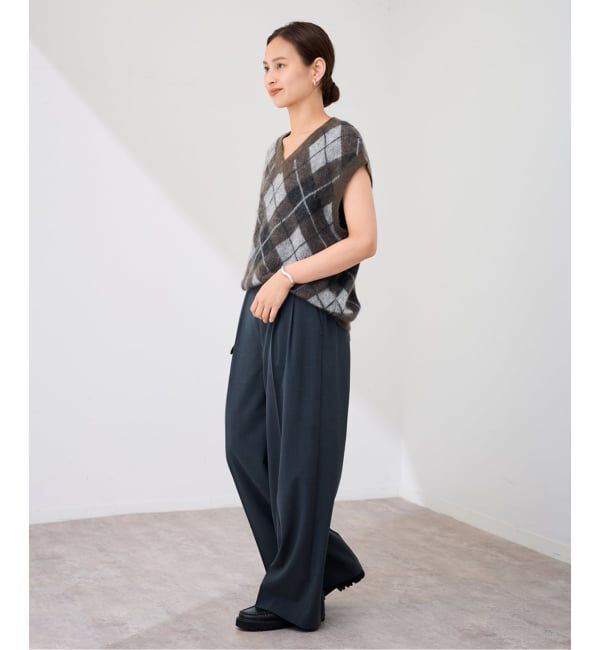 FRAMeWORK「アーガイルベスト」|ベスト・ジレ|