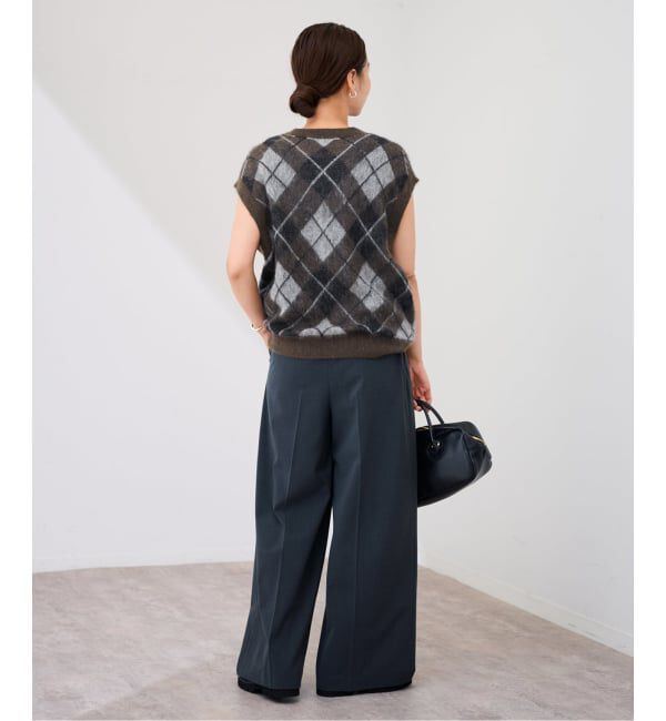 FRAMeWORK「アーガイルベスト」|ベスト・ジレ|