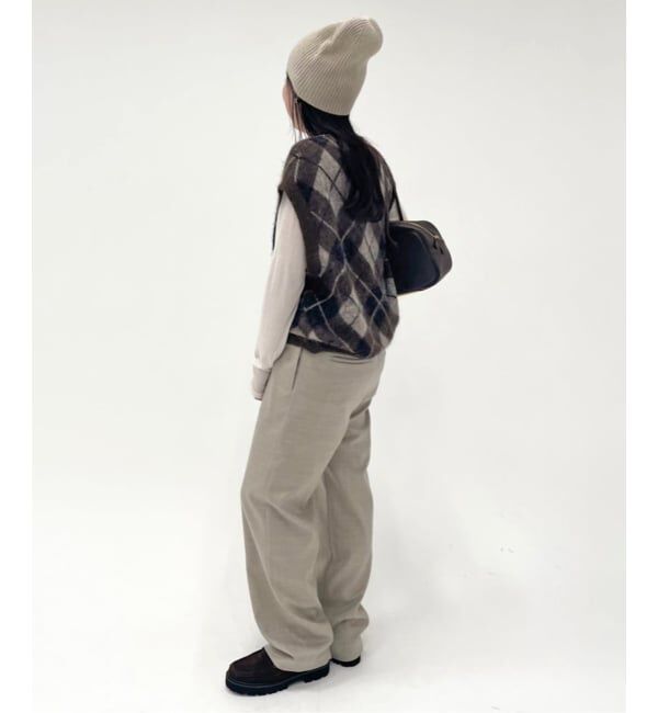 FRAMeWORK「アーガイルベスト」|ベスト・ジレ|