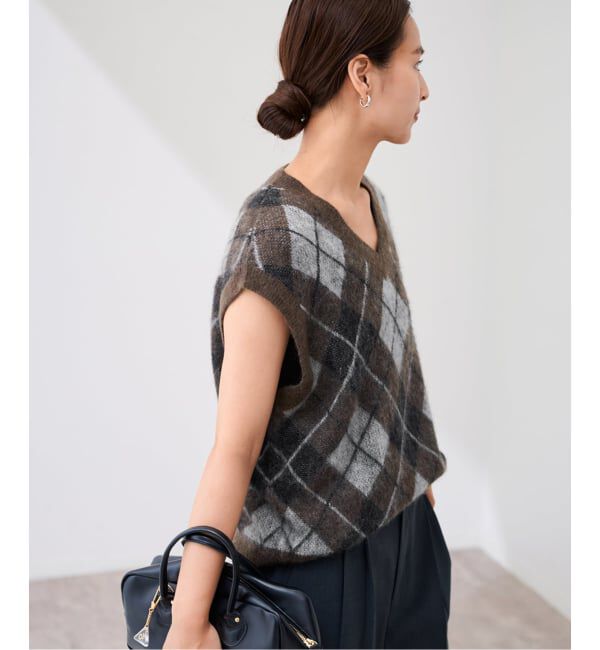 FRAMeWORK「アーガイルベスト」|ベスト・ジレ|