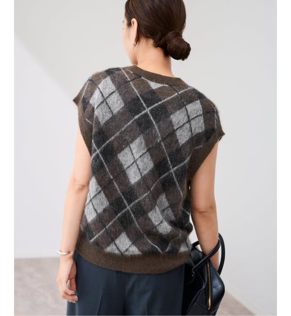 FRAMeWORK「アーガイルベスト」|ベスト・ジレ|