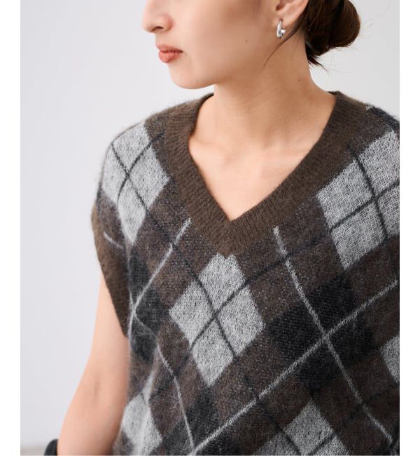 FRAMeWORK「アーガイルベスト」|ベスト・ジレ|