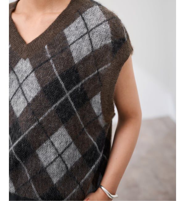 FRAMeWORK「アーガイルベスト」|ベスト・ジレ|