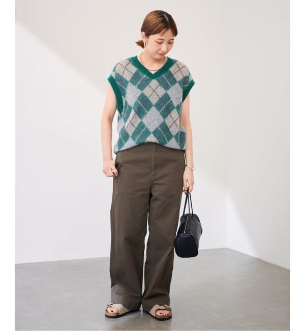 FRAMeWORK「アーガイルベスト」|ベスト・ジレ|