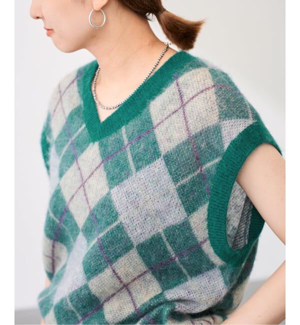 FRAMeWORK「アーガイルベスト」|ベスト・ジレ|