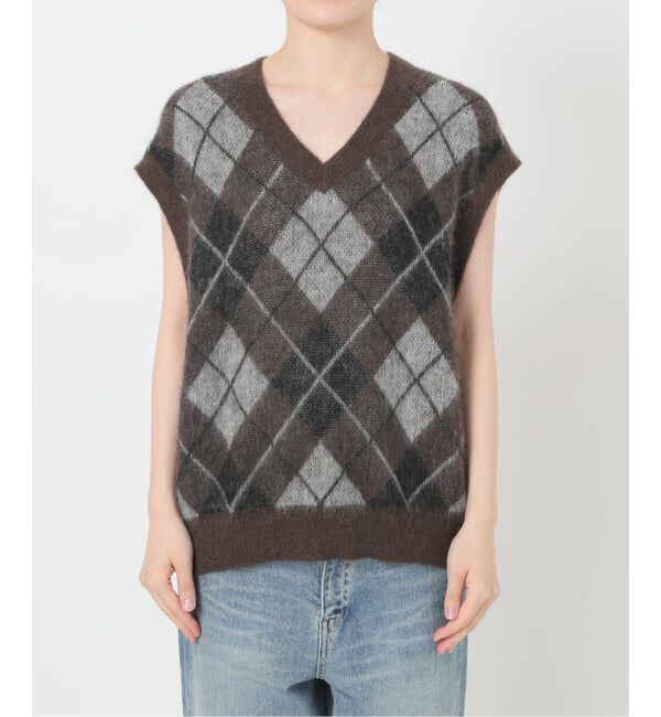 FRAMeWORK「アーガイルベスト」|ベスト・ジレ|