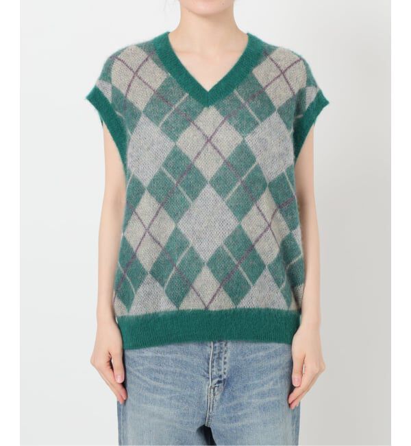 FRAMeWORK「アーガイルベスト」|ベスト・ジレ|