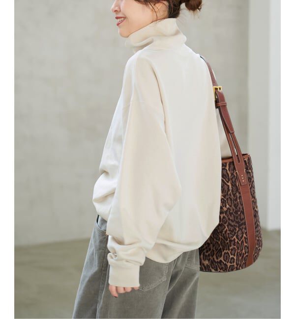 Spick and Span「《WEB限定 / 追加》裏毛ハイネックプルオーバー」|スウェット・ジャージ|