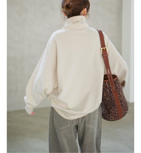 Spick and Span「《WEB限定 / 追加》裏毛ハイネックプルオーバー」|スウェット・ジャージ|