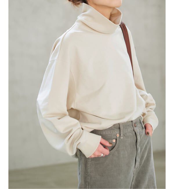 Spick and Span「《WEB限定 / 追加》裏毛ハイネックプルオーバー」|スウェット・ジャージ|