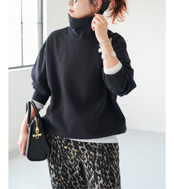 Spick and Span「《WEB限定 / 追加》裏毛ハイネックプルオーバー」|スウェット・ジャージ|