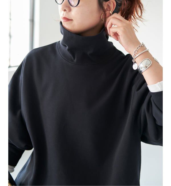 Spick and Span「《WEB限定 / 追加》裏毛ハイネックプルオーバー」|スウェット・ジャージ|