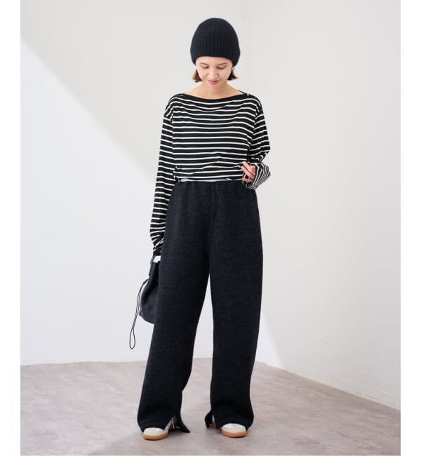 FRAMeWORK「ショルダースナップボーダーTee」|Tシャツ・カットソー|