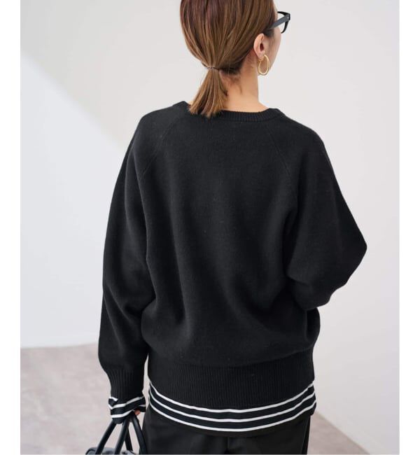 FRAMeWORK「ショルダースナップボーダーTee」|Tシャツ・カットソー|