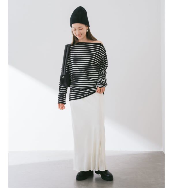 FRAMeWORK「ショルダースナップボーダーTee」|Tシャツ・カットソー|